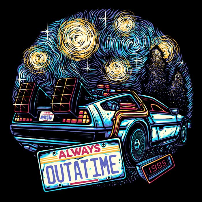 Always Outatime Men's Apparel - Adult & Kids T-Shirts, Sweatshirts & Hoodies apparel design preview 2