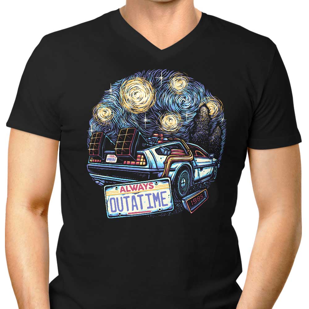 Always Outatime Men's V-Neck - Adult & Kids T-Shirts, Sweatshirts & Hoodies apparel design preview 1