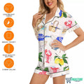 Amalfi Coast Italy Summer Satin Pajama Set product image 2
