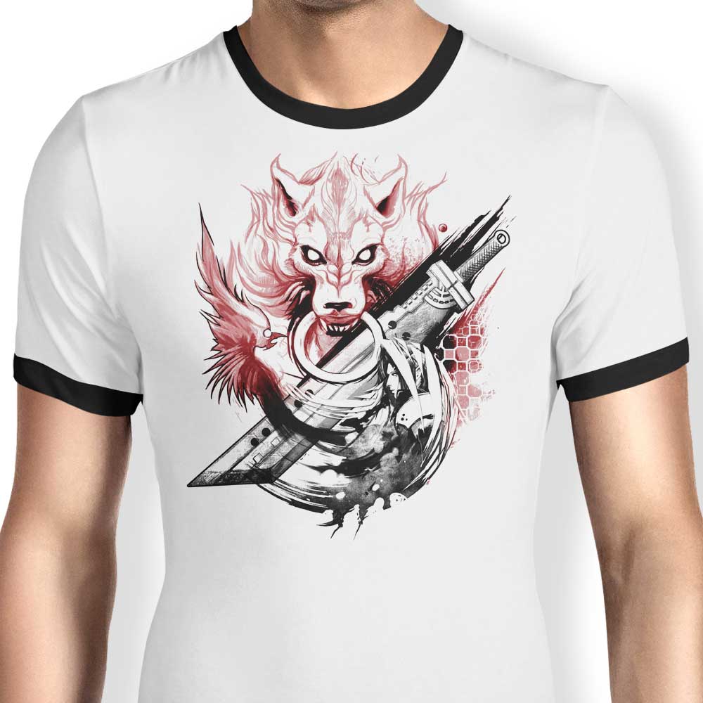 Amano Homage Ringer - Adult & Kids T-Shirts, Sweatshirts & Hoodies apparel design preview 1