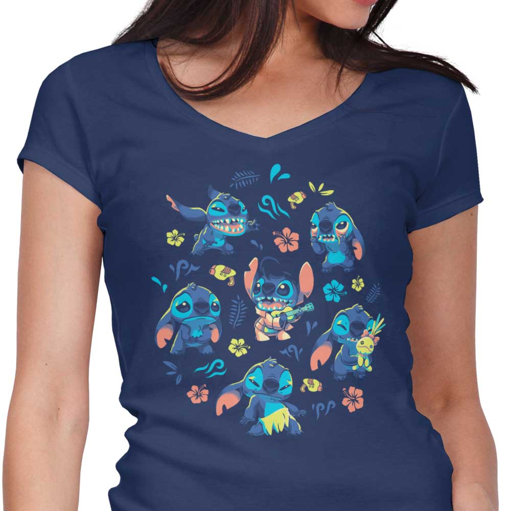 An Alien's Day Women's V-Neck - Adult & Kids T-Shirts, Sweatshirts & Hoodies apparel design preview 1