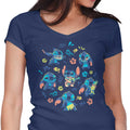 An Alien's Day Women's V-Neck - Adult & Kids T-Shirts, Sweatshirts & Hoodies apparel design preview 1