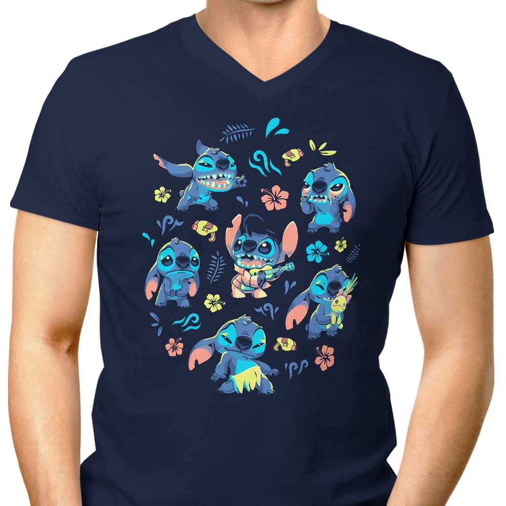 An Alien's Day Men's V-Neck - Adult & Kids T-Shirts, Sweatshirts & Hoodies apparel design preview 1