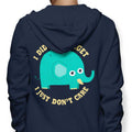 An Elephant Never Cares - Adult & Kids T-Shirts, Sweatshirts & Hoodies apparel design preview 1