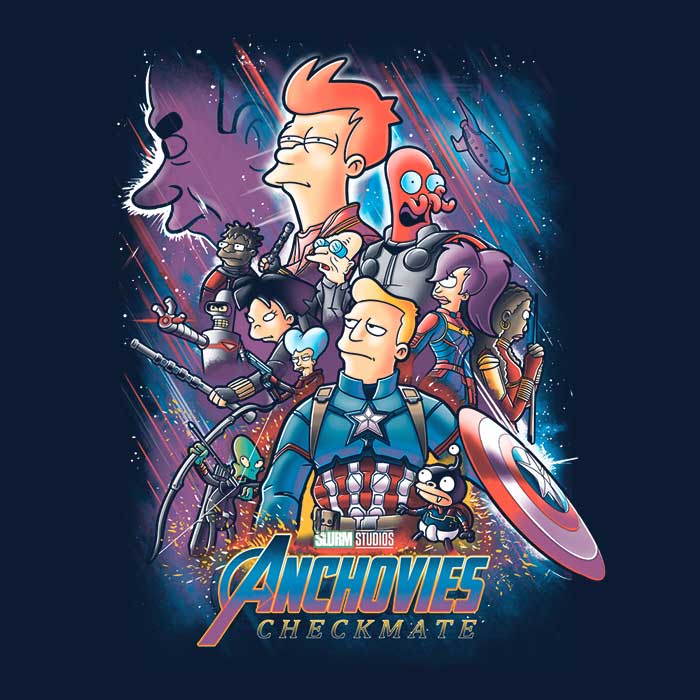 Anchovies: Checkmate Men's Apparel - Adult & Kids T-Shirts, Sweatshirts & Hoodies apparel design preview 2