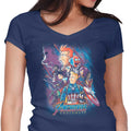 Anchovies: Checkmate Women's V-Neck - Adult & Kids T-Shirts, Sweatshirts & Hoodies apparel design preview 1