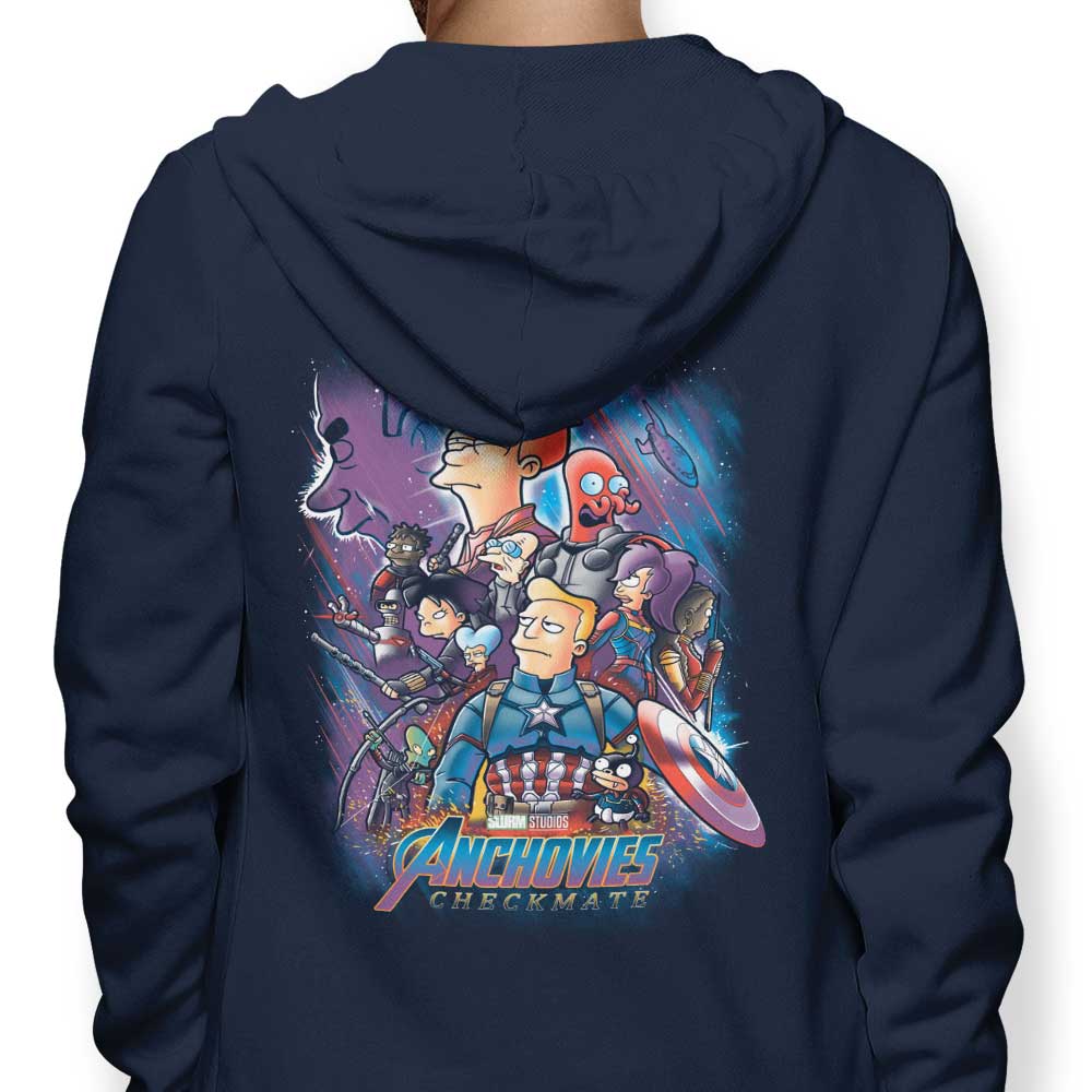 Anchovies: Checkmate - Adult & Kids T-Shirts, Sweatshirts & Hoodies apparel design preview 1