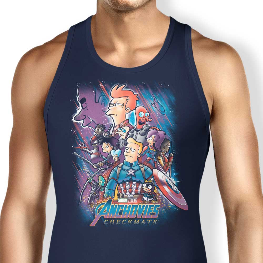 Anchovies: Checkmate Tank Top - Adult & Kids T-Shirts, Sweatshirts & Hoodies apparel design preview 1