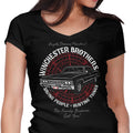 Angels, Demons and Monsters Women's V-Neck - Adult & Kids T-Shirts, Sweatshirts & Hoodies apparel design preview 1