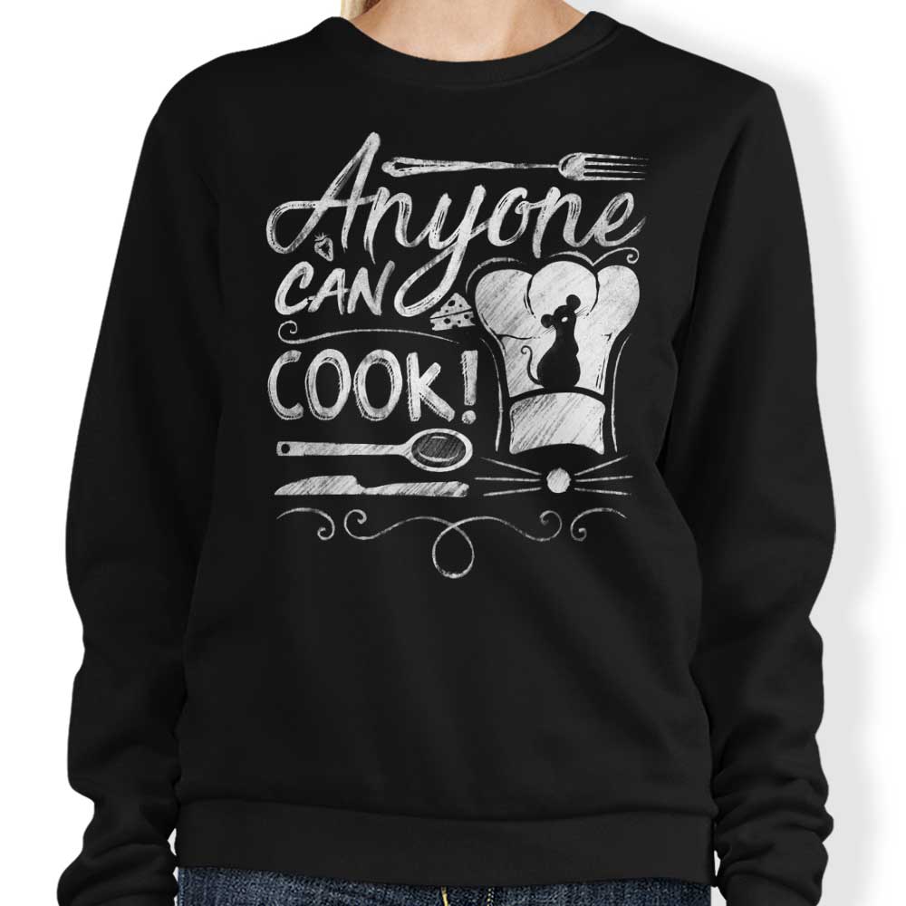 Anyone Can Cook - Adult & Kids T-Shirts, Sweatshirts & Hoodies apparel design preview 1