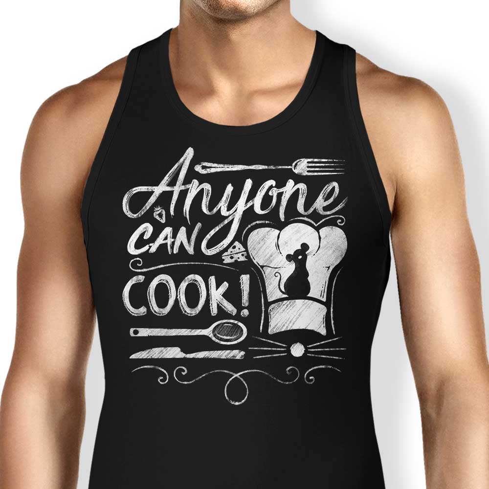 Anyone Can Cook Tank Top - Adult & Kids T-Shirts, Sweatshirts & Hoodies apparel design preview 1