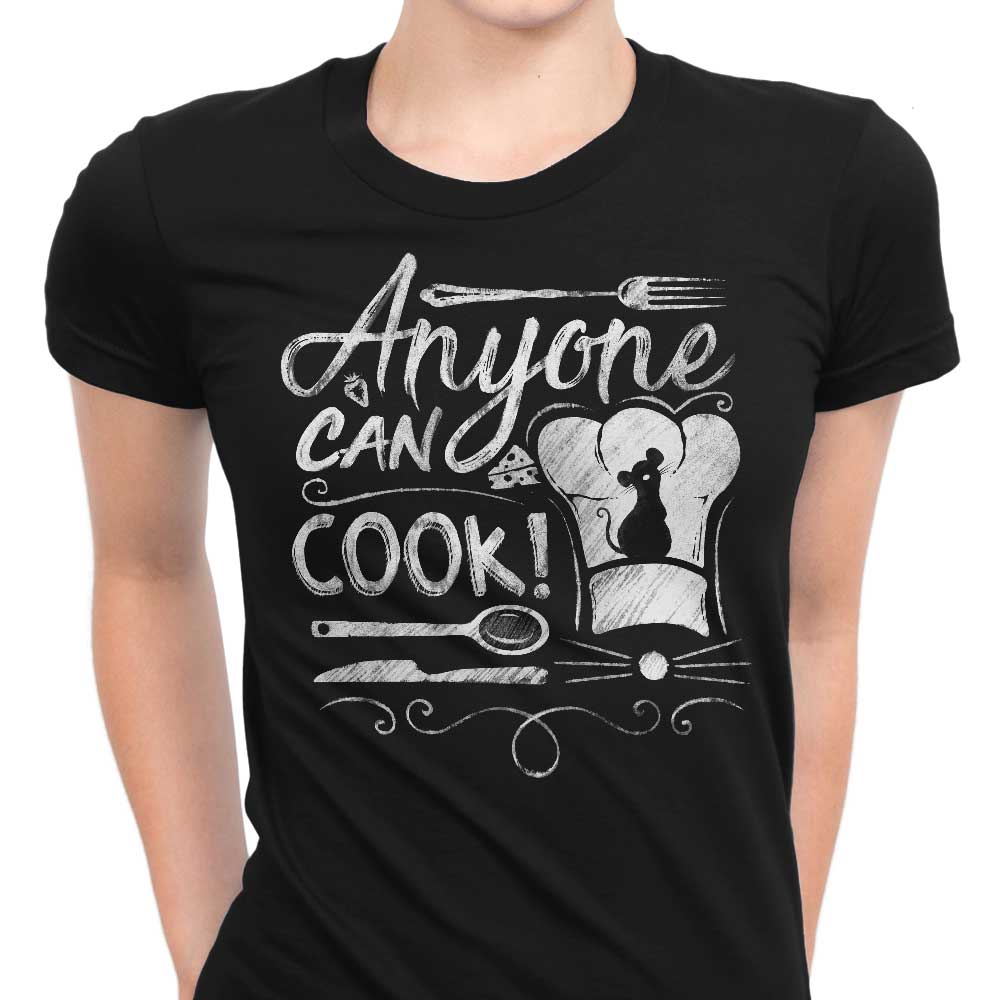 Anyone Can Cook Women's Apparel - Adult & Kids T-Shirts, Sweatshirts & Hoodies apparel design preview 1