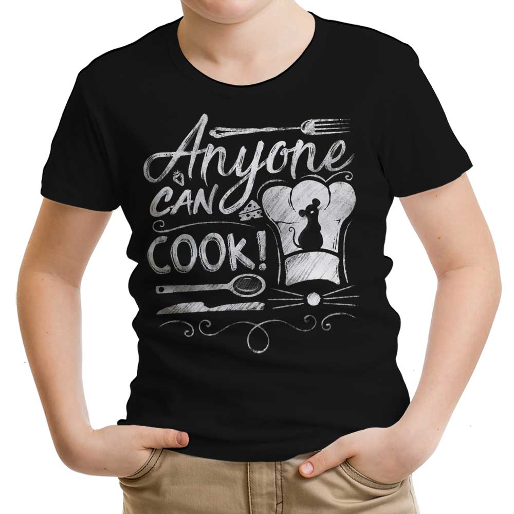 Anyone Can Cook Youth Apparel - Adult & Kids T-Shirts, Sweatshirts & Hoodies apparel design preview 1