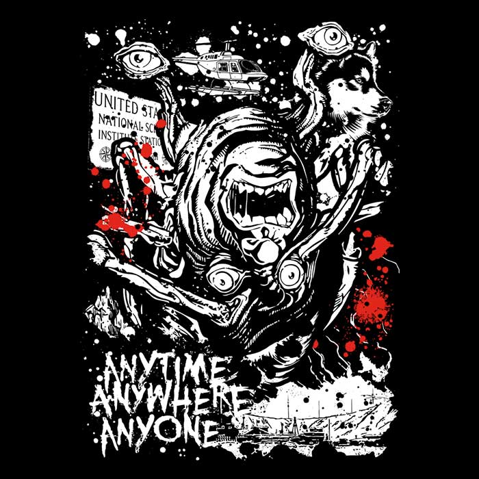 Anytime, Anywhere, Anyone Men's Apparel - Adult & Kids T-Shirts, Sweatshirts & Hoodies apparel design preview 2