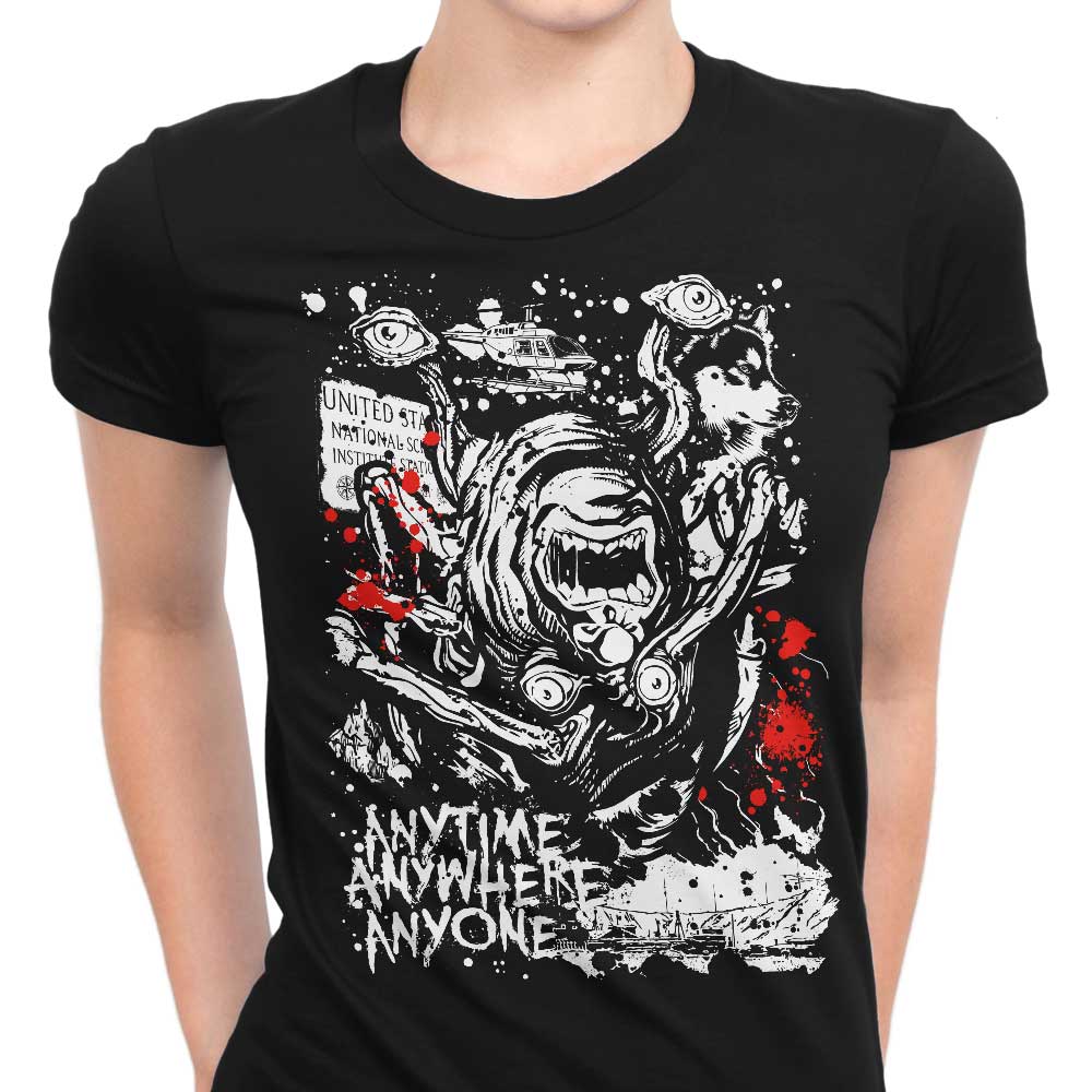 Anytime, Anywhere, Anyone Women's Apparel - Adult & Kids T-Shirts, Sweatshirts & Hoodies apparel design preview 1