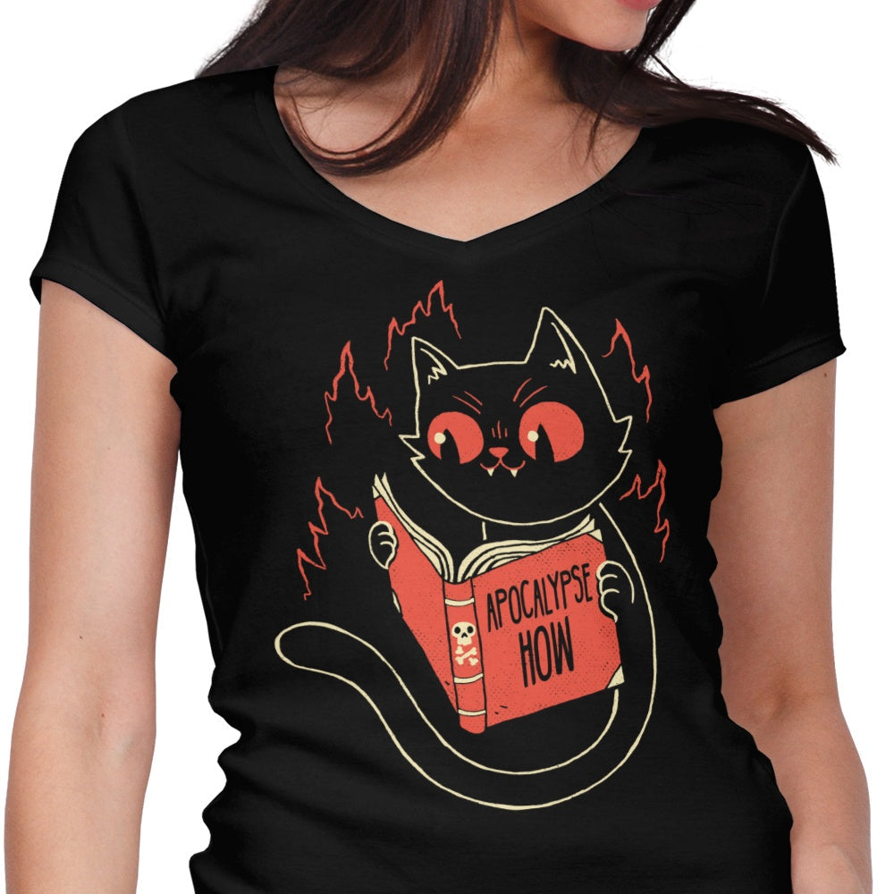 Apocalypse How Women's V-Neck - Adult & Kids T-Shirts, Sweatshirts & Hoodies apparel design preview 1