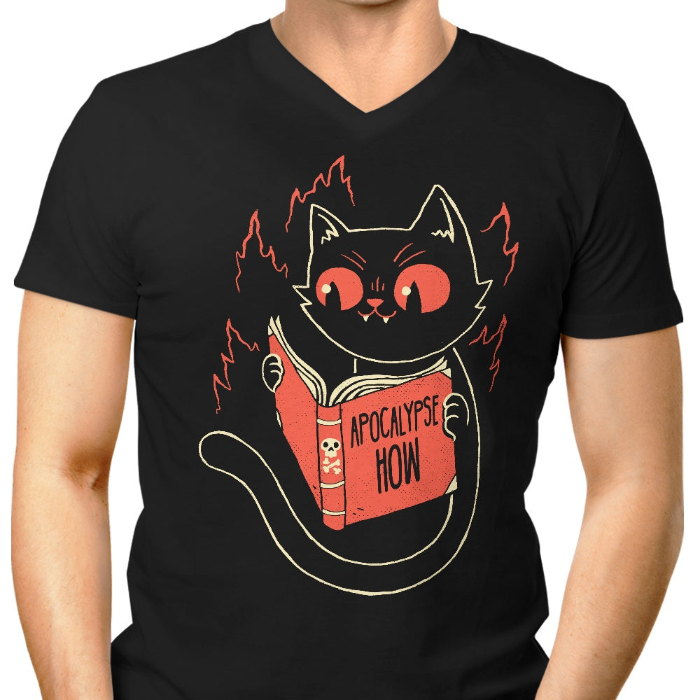 Apocalypse How Men's V-Neck - Adult & Kids T-Shirts, Sweatshirts & Hoodies apparel design preview 1