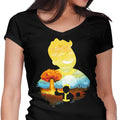 Apocalypse Silhouette Women's V-Neck - Adult & Kids T-Shirts, Sweatshirts & Hoodies apparel design preview 1