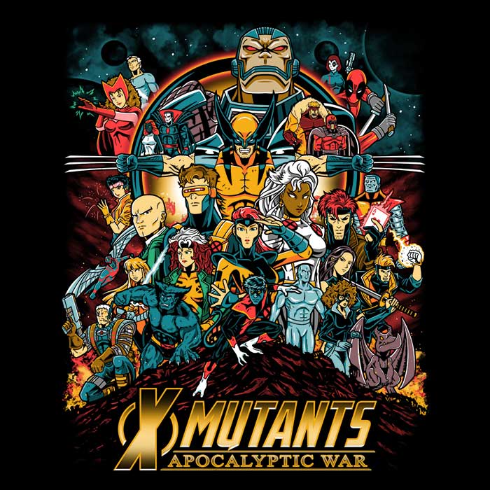 Apocalyptic War - Adult & Kids T-Shirts, Sweatshirts & Hoodies apparel design preview 2
