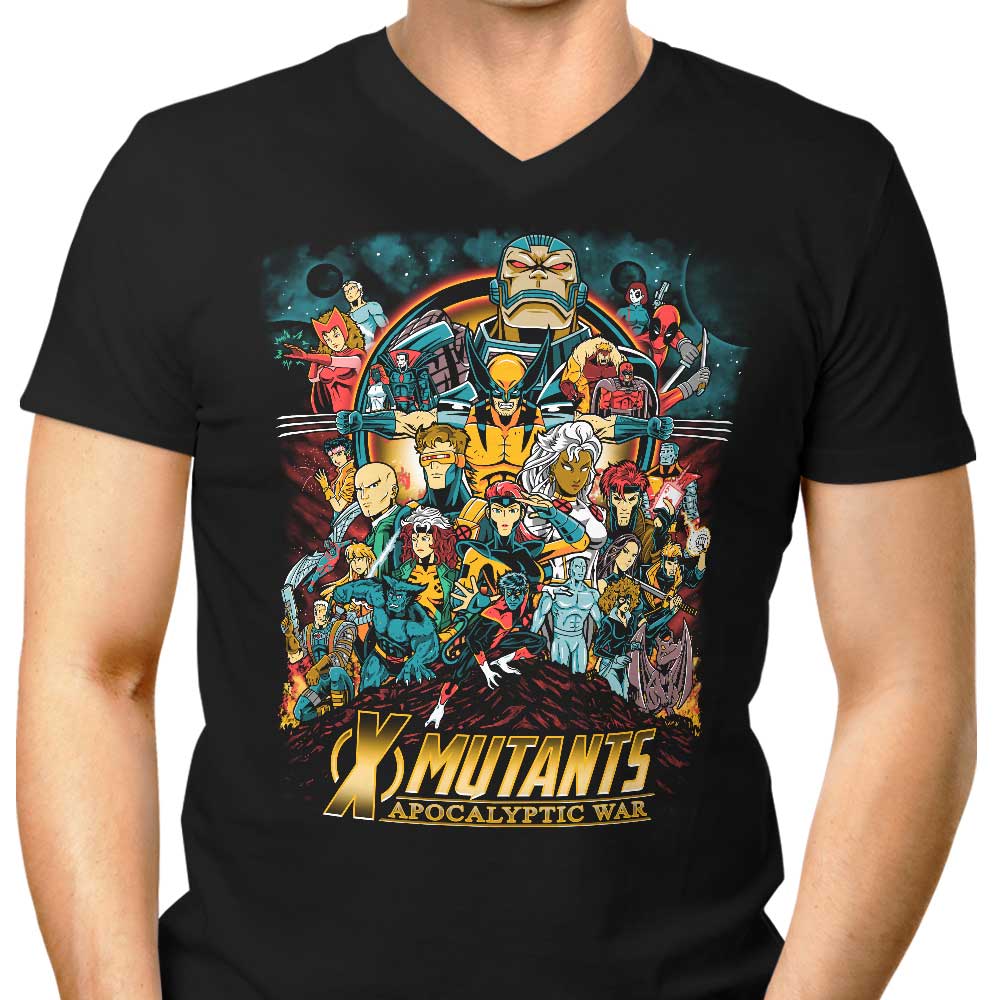 Apocalyptic War Men's V-Neck - Adult & Kids T-Shirts, Sweatshirts & Hoodies apparel design preview 1