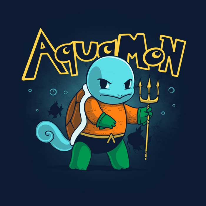 Aquamon Coasters - Adult & Kids T-Shirts, Sweatshirts & Hoodies apparel design preview 1