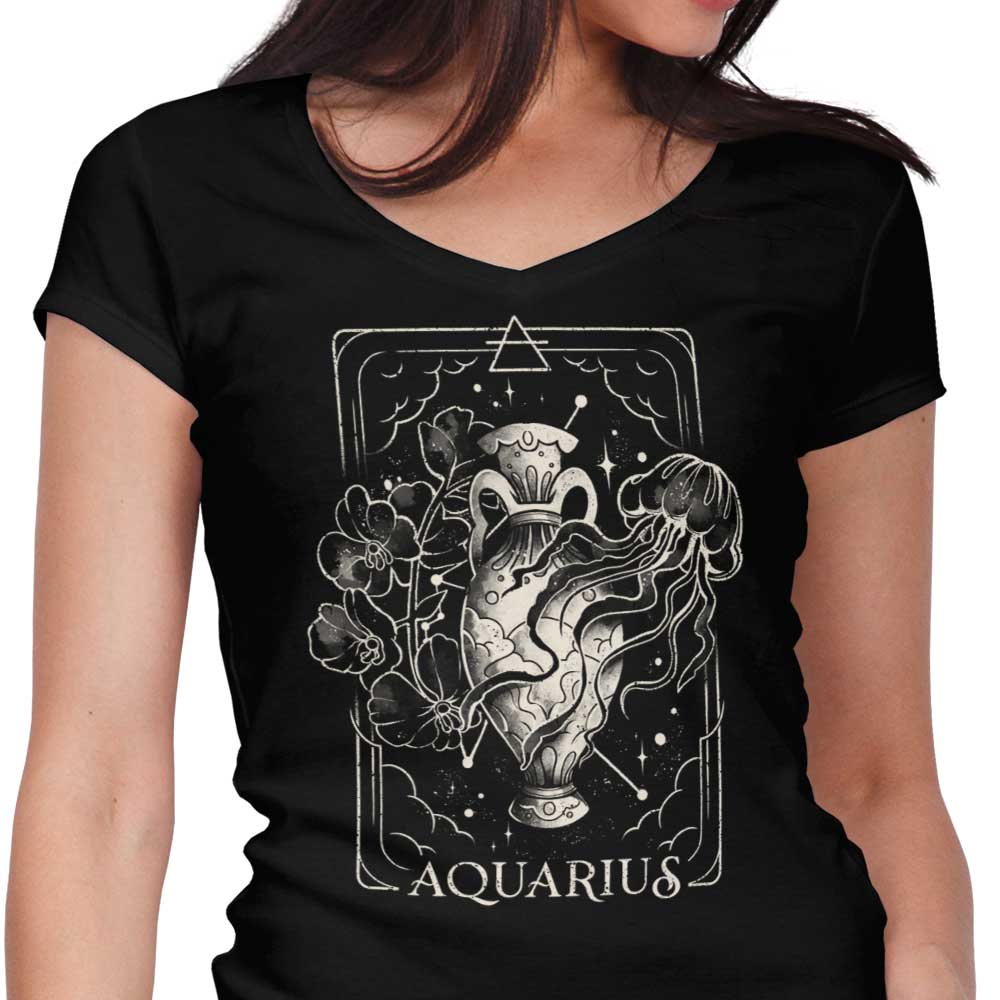 Aquarius (Edu.Ely) Women's V-Neck - Adult & Kids T-Shirts, Sweatshirts & Hoodies apparel design preview 1