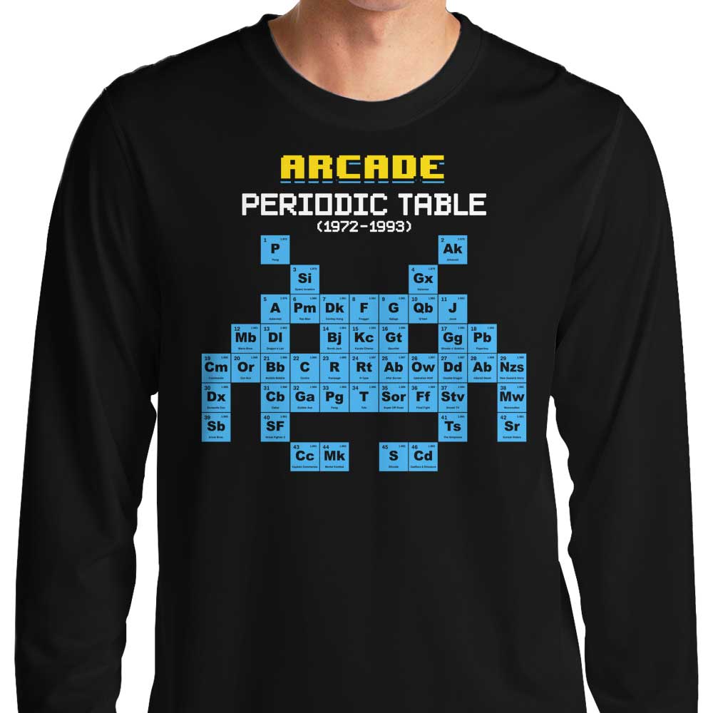 Arcade Periodic Table - Adult & Kids T-Shirts, Sweatshirts & Hoodies apparel design preview 1