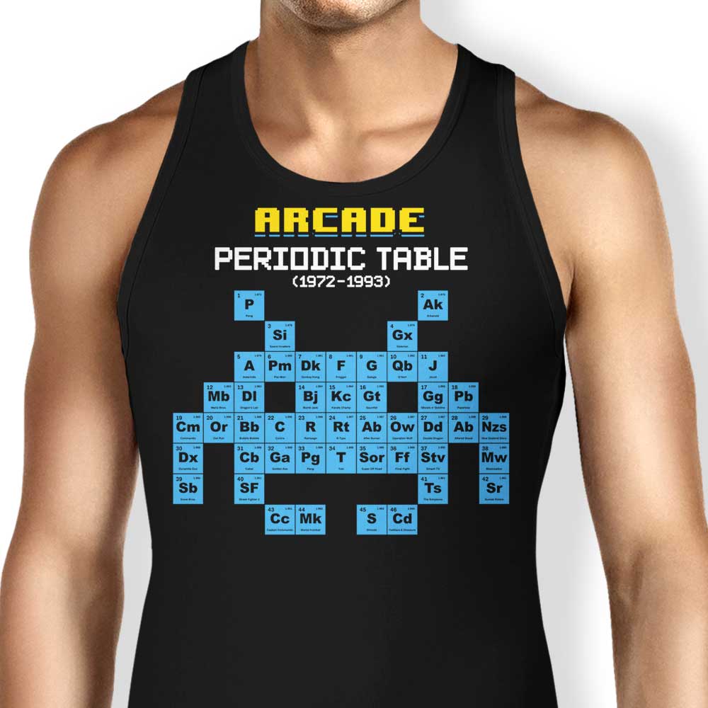 Arcade Periodic Table Tank Top - Adult & Kids T-Shirts, Sweatshirts & Hoodies apparel design preview 1