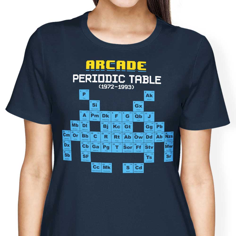 Arcade Periodic Table Women's Apparel - Adult & Kids T-Shirts, Sweatshirts & Hoodies apparel design preview 2