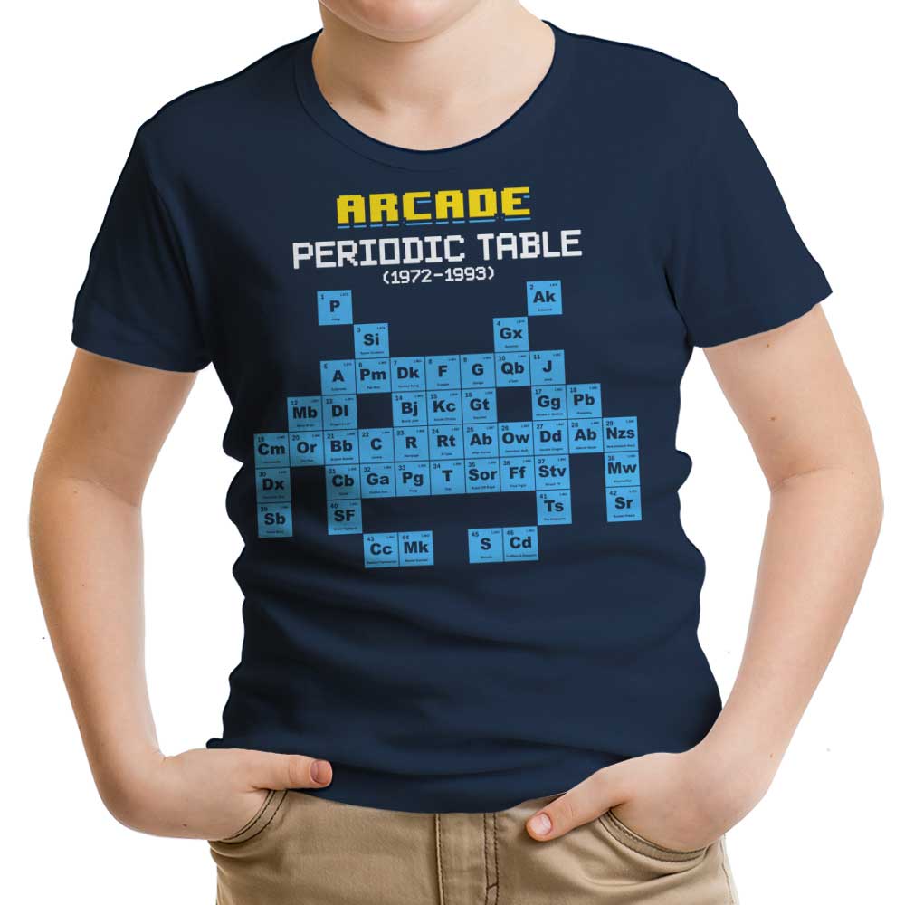 Arcade Periodic Table Youth Apparel - Adult & Kids T-Shirts, Sweatshirts & Hoodies apparel design preview 2