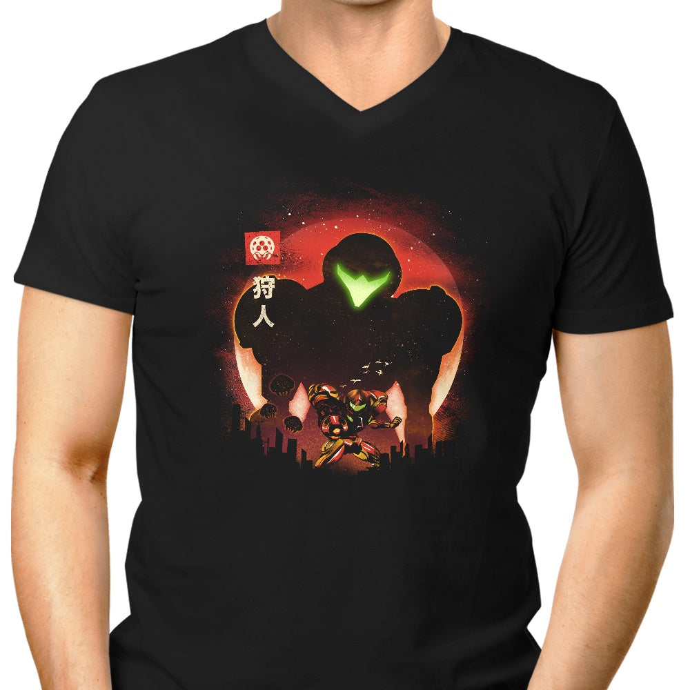Armored Sunset Men's V-Neck - Adult & Kids T-Shirts, Sweatshirts & Hoodies apparel design preview 1