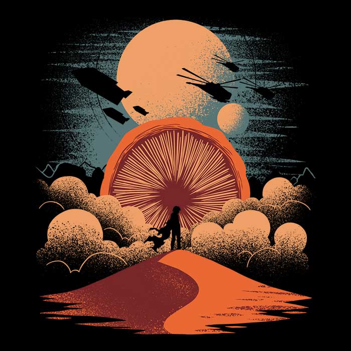 Arrakeen Rises Coasters - Adult & Kids T-Shirts, Sweatshirts & Hoodies apparel design preview 1