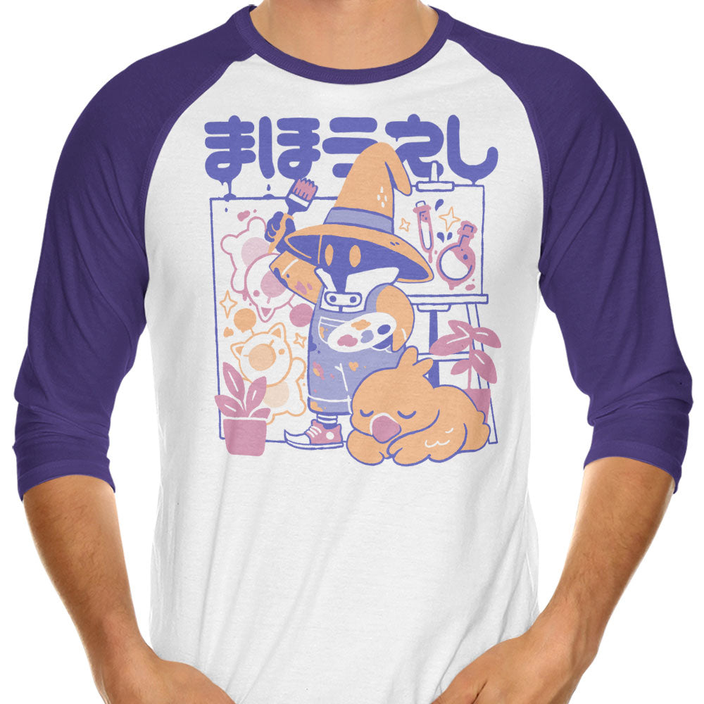 Artsy Mage 3/4 Sleeve Raglan - Adult & Kids T-Shirts, Sweatshirts & Hoodies apparel design preview 1