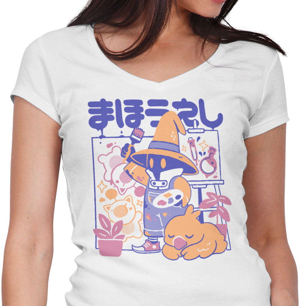 Artsy Mage Women's V-Neck - Adult & Kids T-Shirts, Sweatshirts & Hoodies apparel design preview 1