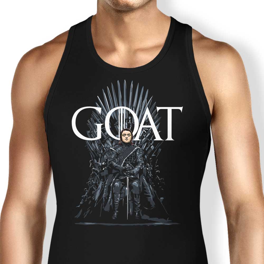 Arya the GOAT Tank Top - Adult & Kids T-Shirts, Sweatshirts & Hoodies apparel design preview 1