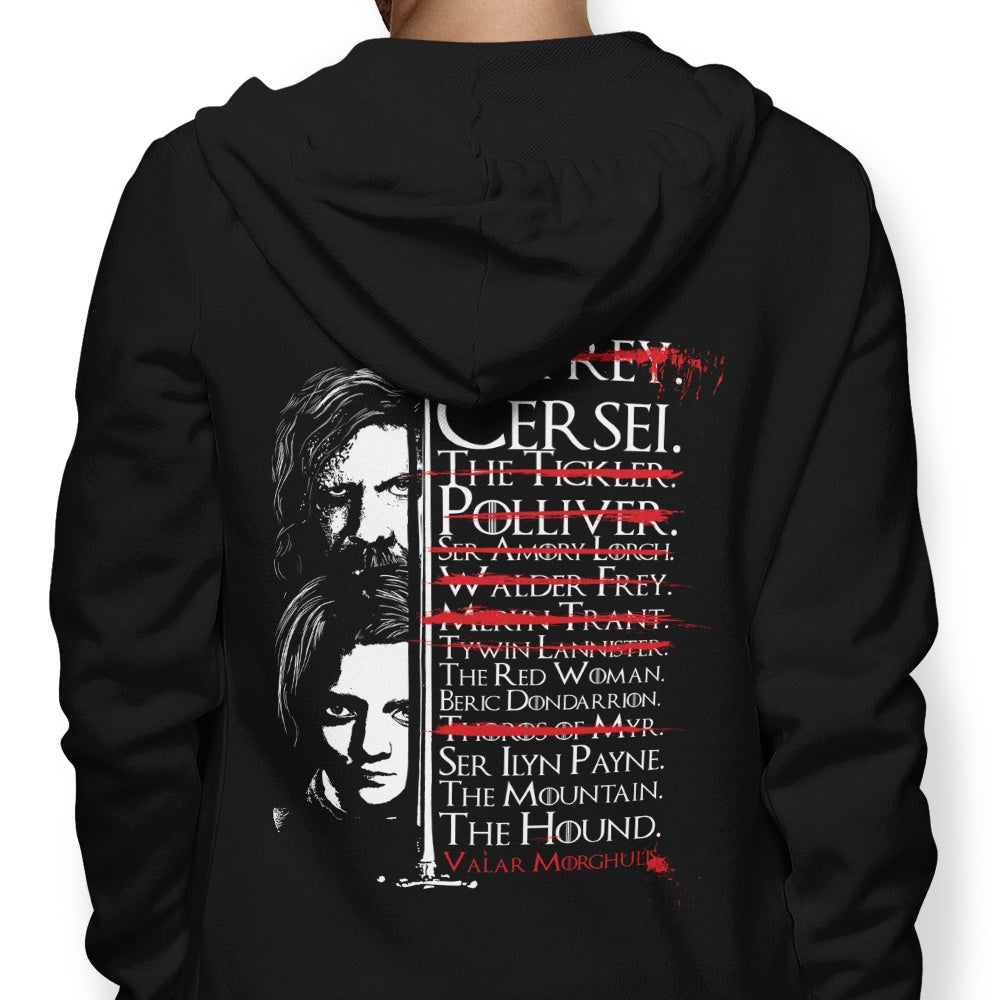 Arya's Prayer - Adult & Kids T-Shirts, Sweatshirts & Hoodies apparel design preview 1