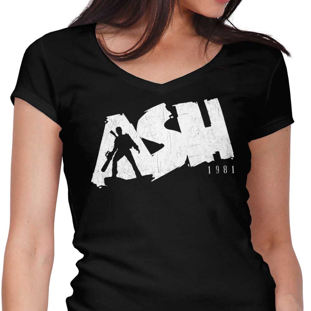 Ash 1981 Women's V-Neck - Adult & Kids T-Shirts, Sweatshirts & Hoodies apparel design preview 1