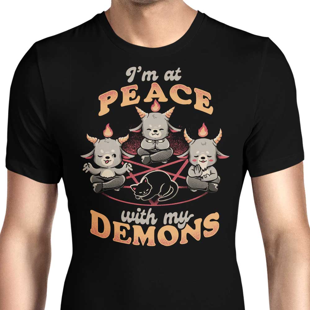 At Peace With My Demons Men's Apparel - Adult & Kids T-Shirts, Sweatshirts & Hoodies apparel design preview 1