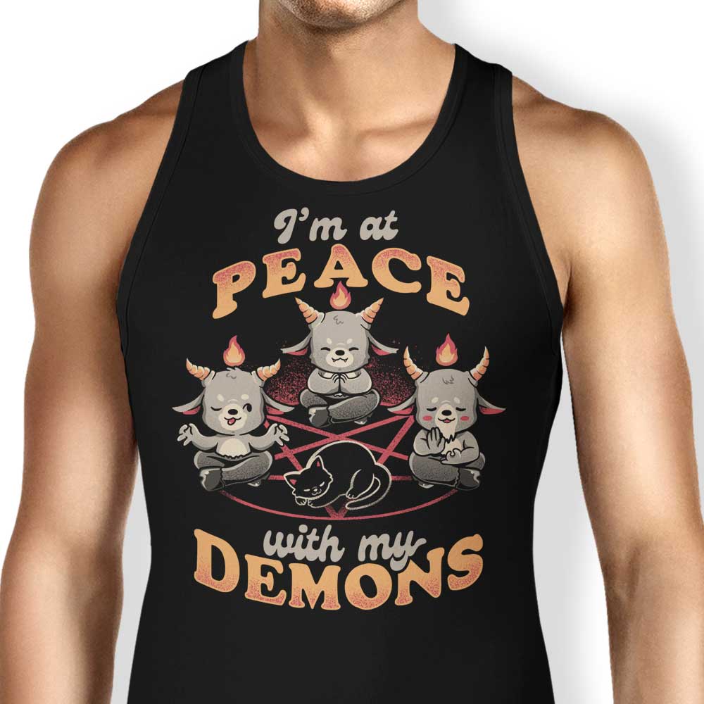 At Peace With My Demons Tank Top - Adult & Kids T-Shirts, Sweatshirts & Hoodies apparel design preview 1
