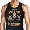 At Peace With My Demons Tank Top - Adult & Kids T-Shirts, Sweatshirts & Hoodies apparel design preview 1
