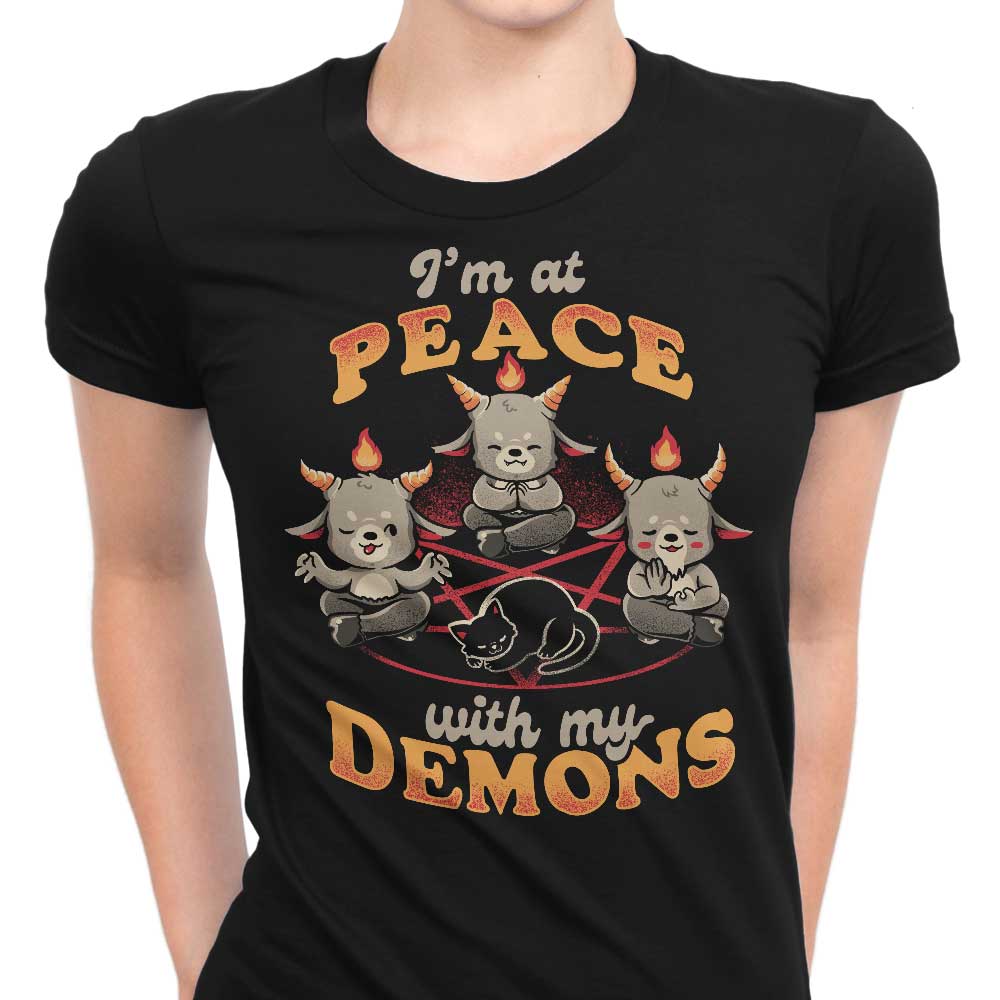 At Peace With My Demons Women's Apparel - Adult & Kids T-Shirts, Sweatshirts & Hoodies apparel design preview 1