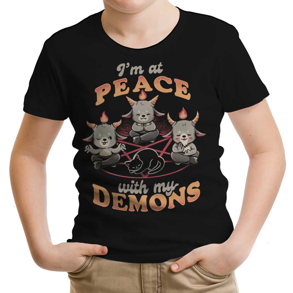 At Peace With My Demons Youth Apparel - Adult & Kids T-Shirts, Sweatshirts & Hoodies apparel design preview 1