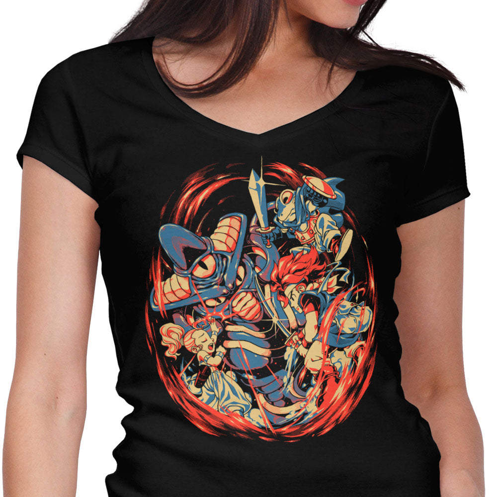 At the End of Time Women's V-Neck - Adult & Kids T-Shirts, Sweatshirts & Hoodies apparel design preview 1