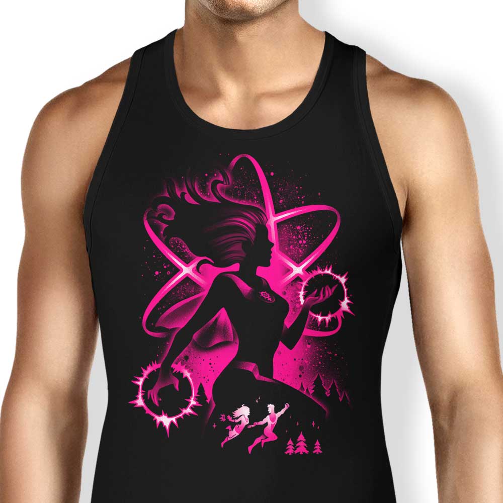 Atom Girl Tank Top - Adult & Kids T-Shirts, Sweatshirts & Hoodies apparel design preview 1