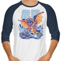 Attack of Rage 3/4 Sleeve Raglan - Adult & Kids T-Shirts, Sweatshirts & Hoodies apparel design preview 1