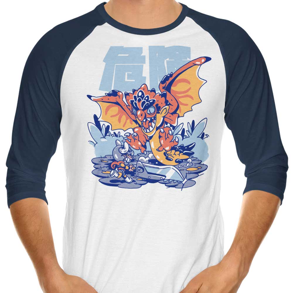 Attack of Rage 3/4 Sleeve Raglan - Adult & Kids T-Shirts, Sweatshirts & Hoodies apparel design preview 1