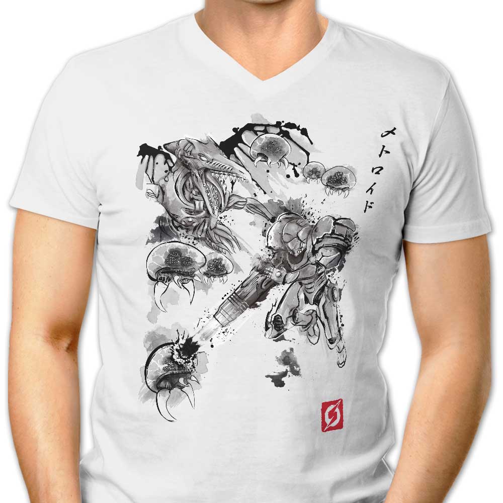 Attack of the Space Pirates Men's V-Neck - Adult & Kids T-Shirts, Sweatshirts & Hoodies apparel design preview 1