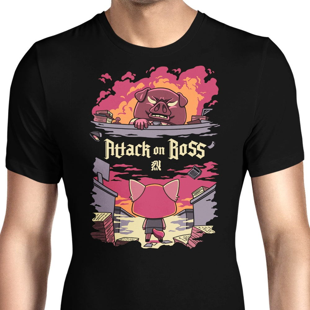 Attack on Boss Men's Apparel - Adult & Kids T-Shirts, Sweatshirts & Hoodies apparel design preview 1