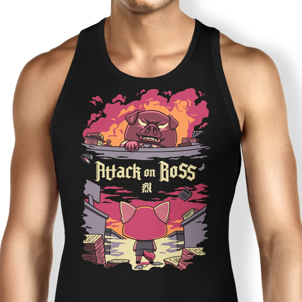 Attack on Boss Tank Top - Adult & Kids T-Shirts, Sweatshirts & Hoodies apparel design preview 1