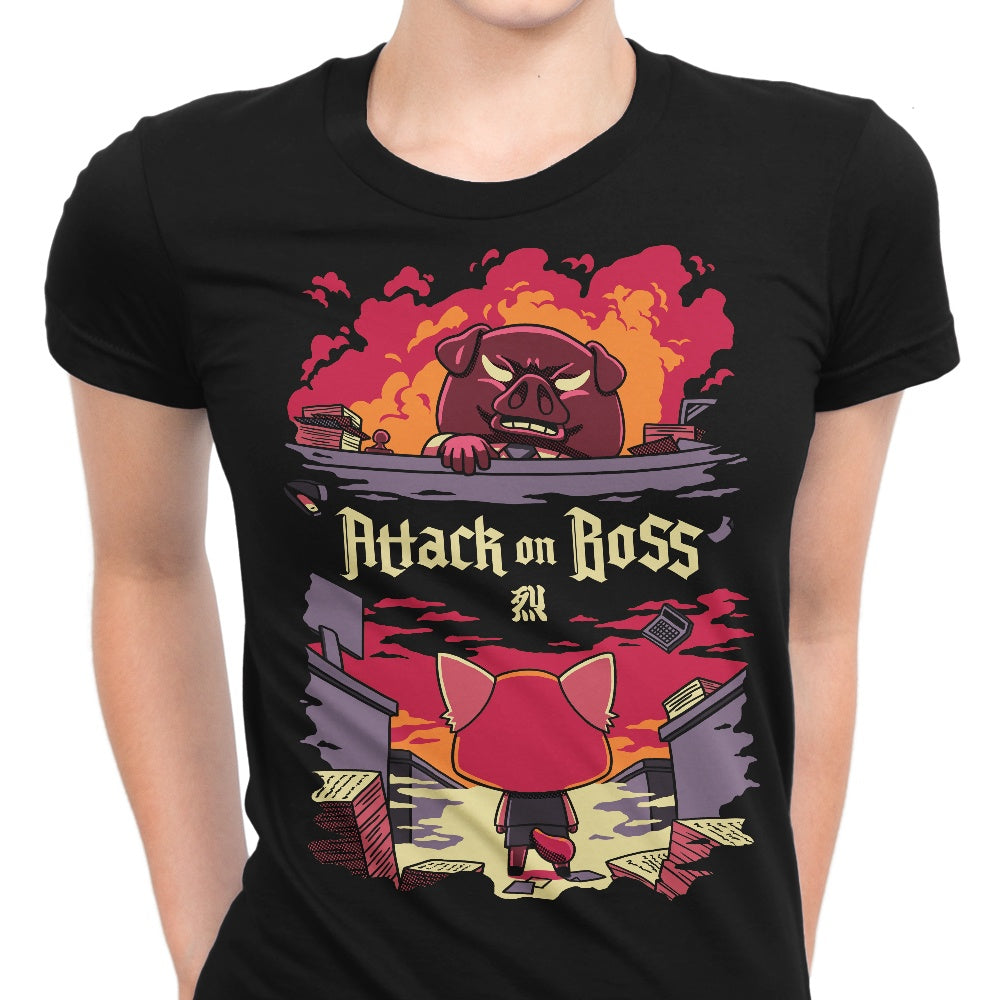 Attack on Boss Women's Apparel - Adult & Kids T-Shirts, Sweatshirts & Hoodies apparel design preview 1